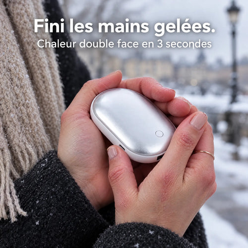 Chaufferette rechargeable double face