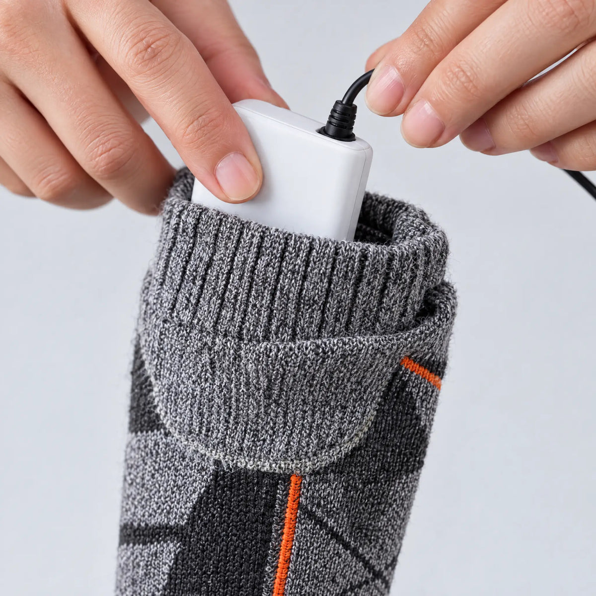 Chaussettes chauffantes rechargeables