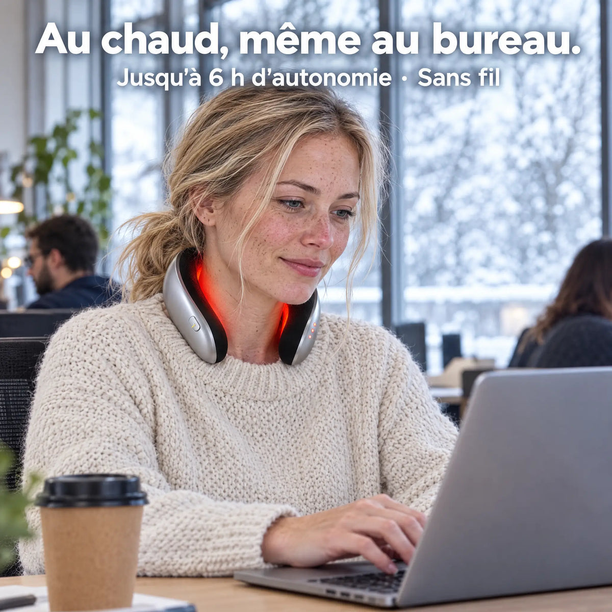 Cache-cou chauffant sans fil