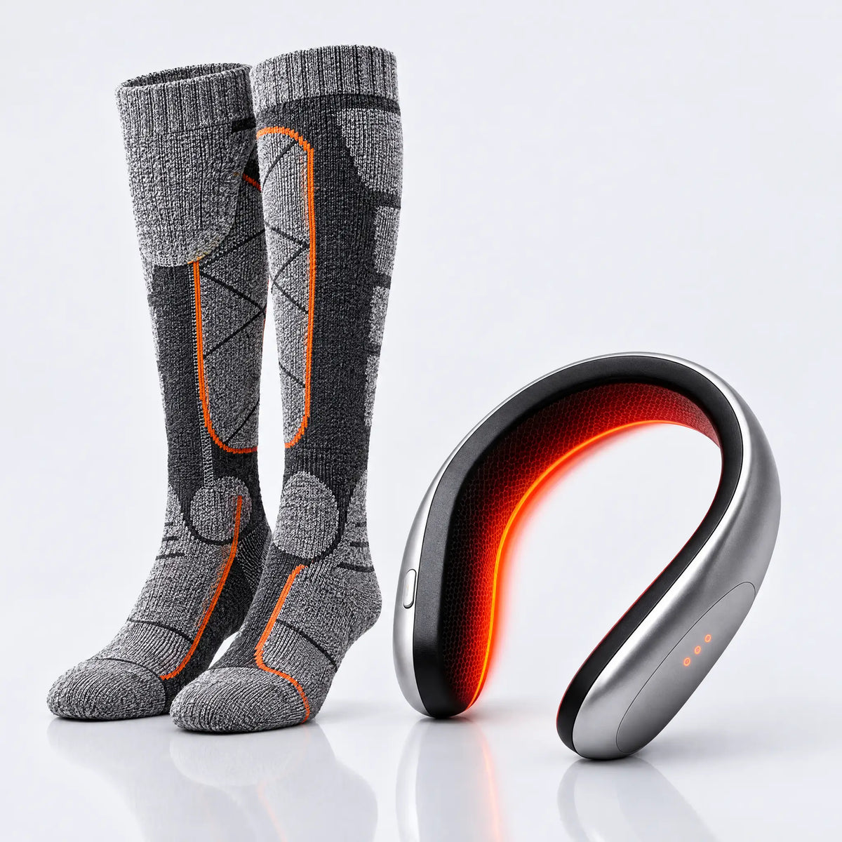 Chaussettes chauffantes rechargeables