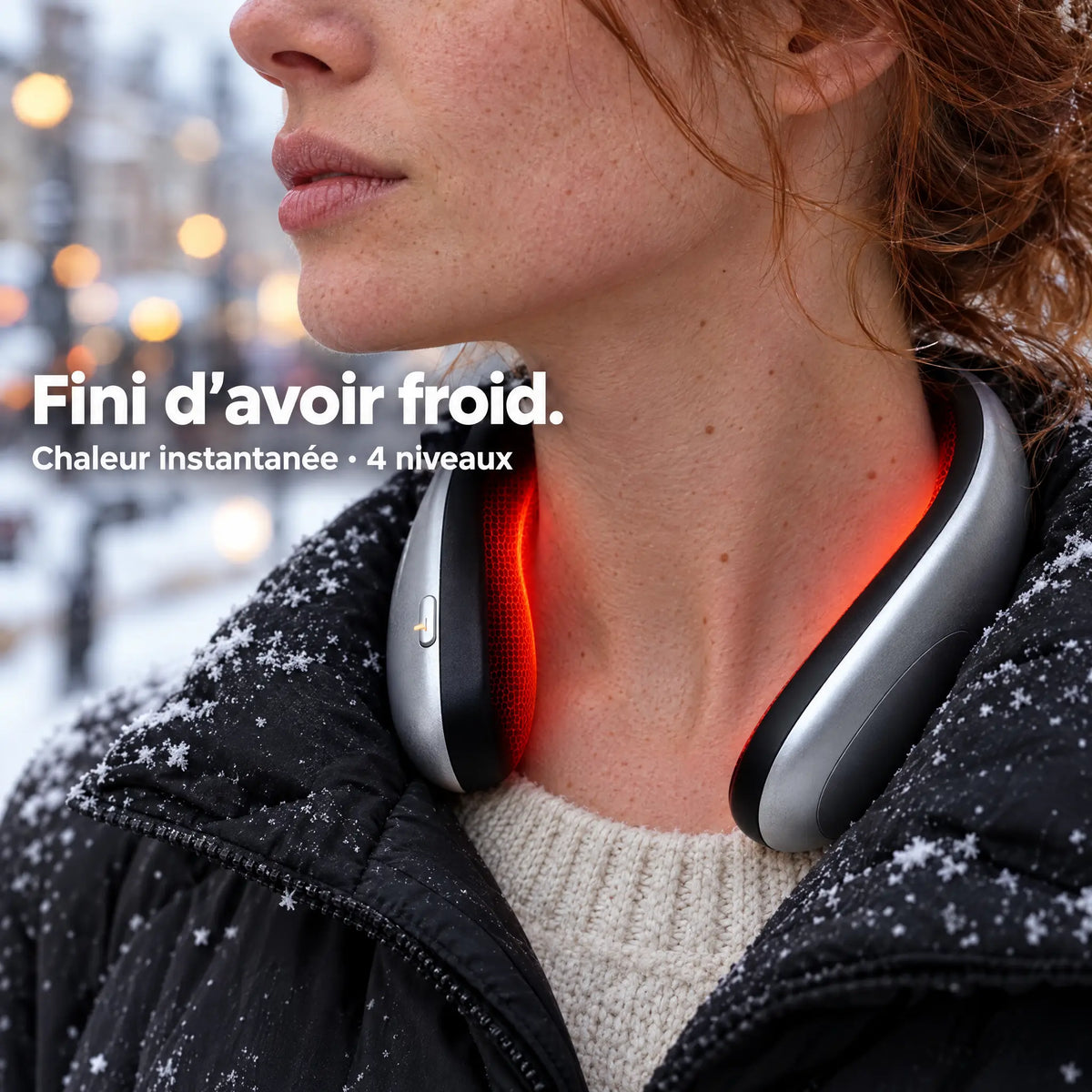 Cache-cou chauffant sans fil